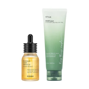 Heartleaf & Propolis Skincare Set with peeling gel & ampoule