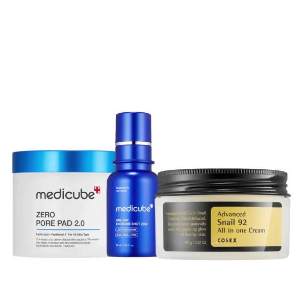 Keep It Simple Set avec pore pads, ampoule d'exosome et crème d'escargot