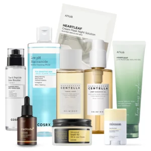 Korean Beauty Routine Set with 9-step skincare products for complete care