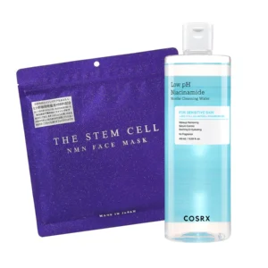 Niacinamide & Stem Cell Rejuvenation Set with micellar water and stem cell masks