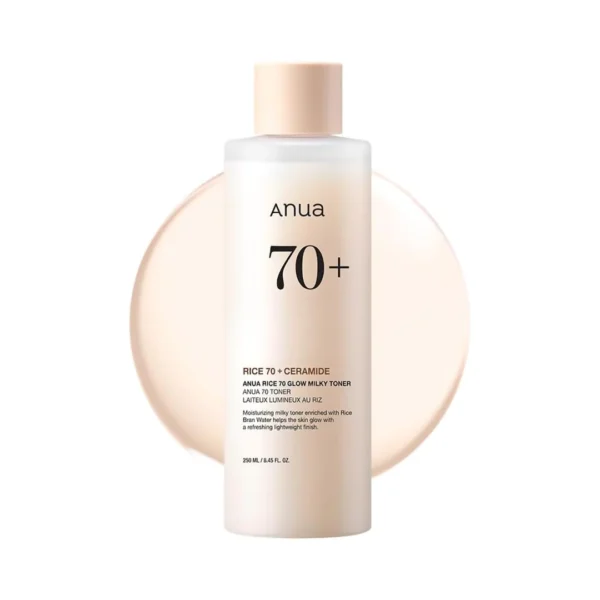 Anua Rice 70% Glow Milky Toner für Aufhellung und Hydratation